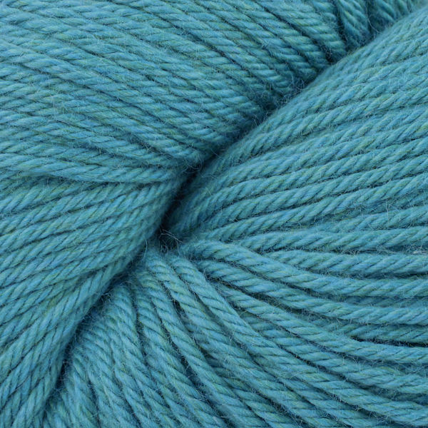 Color Aloha 8474. A light aqua blue skein of Berroco Pima 100 Yarn.