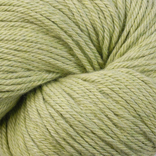 Color Chive 8415. A light green skein of Berroco Pima 100 Yarn.