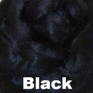 Ashland Bay Dyed Bamboo Top Fiber - 1oz-Fiber-1oz-Black-