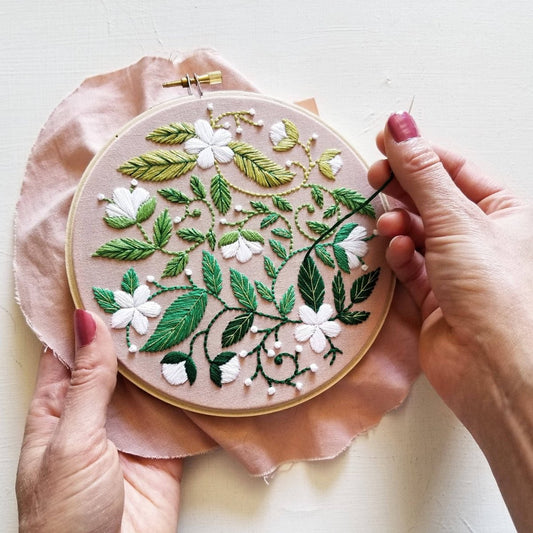 Blissful Blooms Beginner Embroidery Kit - Paradise Fibers