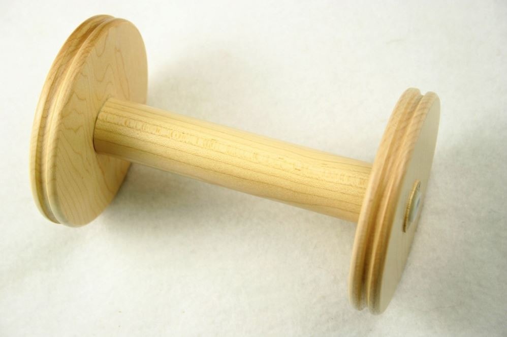 Lendrum Bobbin - Jumbo Plying-Spinning Wheel Accessory-Maple-