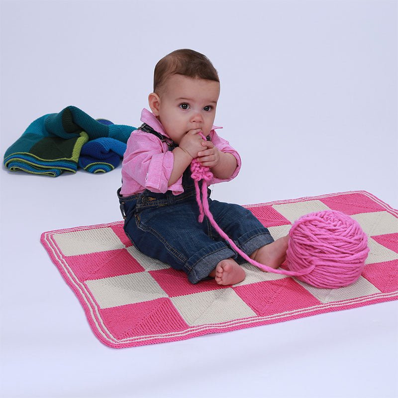 Brighter Miters Blanket Pattern - Paradise Fibers