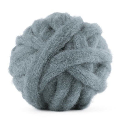 Carded Corriedale Sliver - Ash - 1 oz - Paradise Fibers
