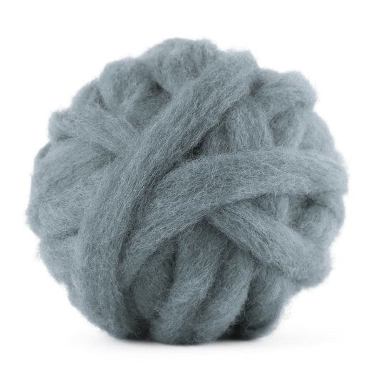 Carded Corriedale Sliver - Ash - Paradise Fibers
