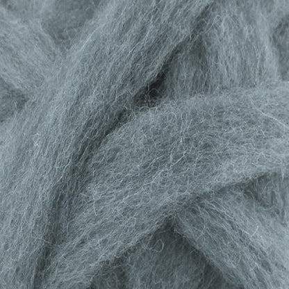 Carded Corriedale Sliver - Ash - Paradise Fibers