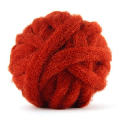 Carded Corriedale Sliver - Begonia - 1 oz - Paradise Fibers