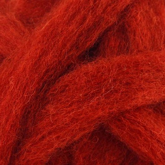 Carded Corriedale Sliver - Begonia - Paradise Fibers