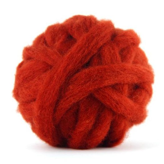 Carded Corriedale Sliver - Begonia - Paradise Fibers
