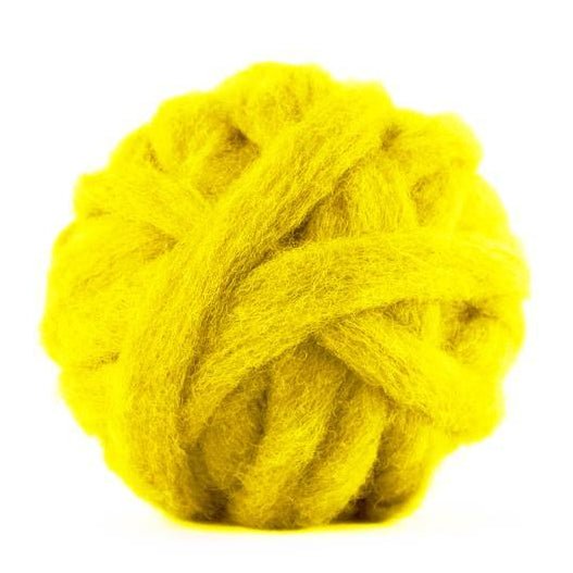 Carded Corriedale Sliver - Buttercup - Paradise Fibers