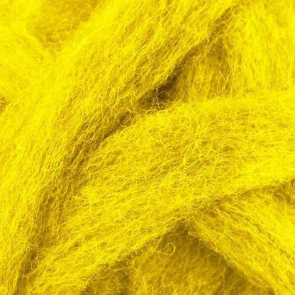 Carded Corriedale Sliver - Buttercup - Paradise Fibers