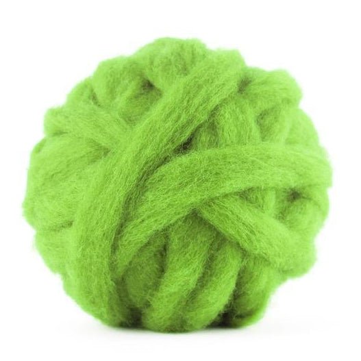 Carded Corriedale Sliver - Leaf - Paradise Fibers