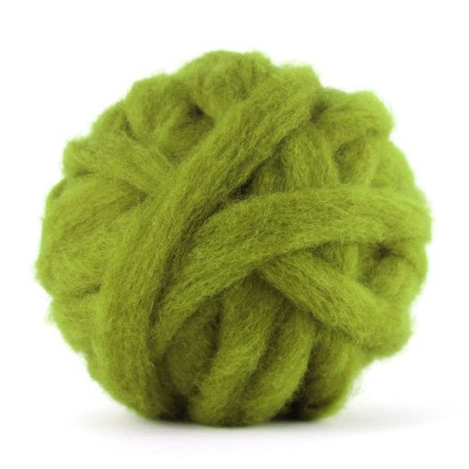Carded Corriedale Sliver - Lichen - 1 oz - Paradise Fibers