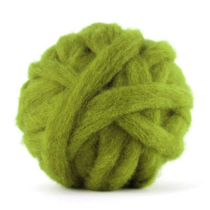 Carded Corriedale Sliver - Lichen - 1 oz - Paradise Fibers
