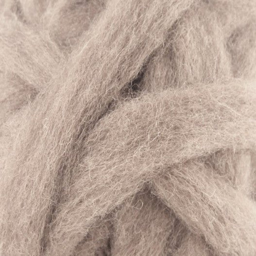 Carded Corriedale Sliver - Mink - Paradise Fibers