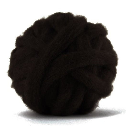 Carded Corriedale Sliver - Mocha - Paradise Fibers
