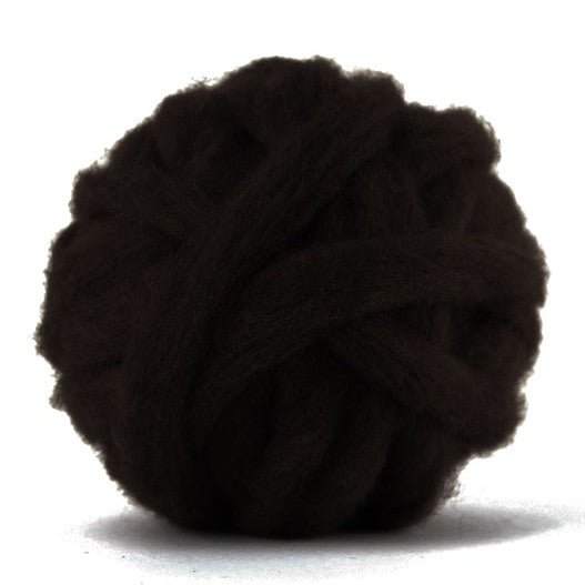 Carded Corriedale Sliver - Mocha - Paradise Fibers