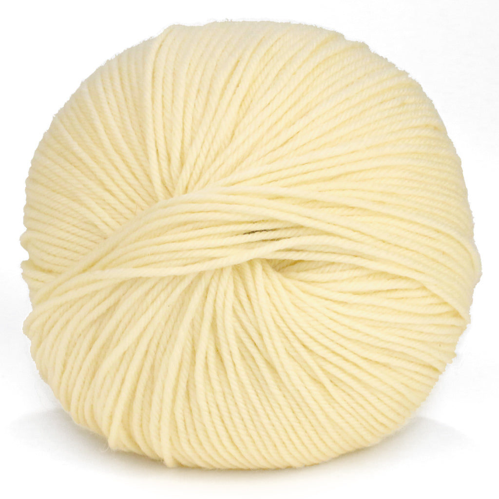 Cascade 220 Superwash Yarn in Banana Cream - a pale creamy yellow colorway