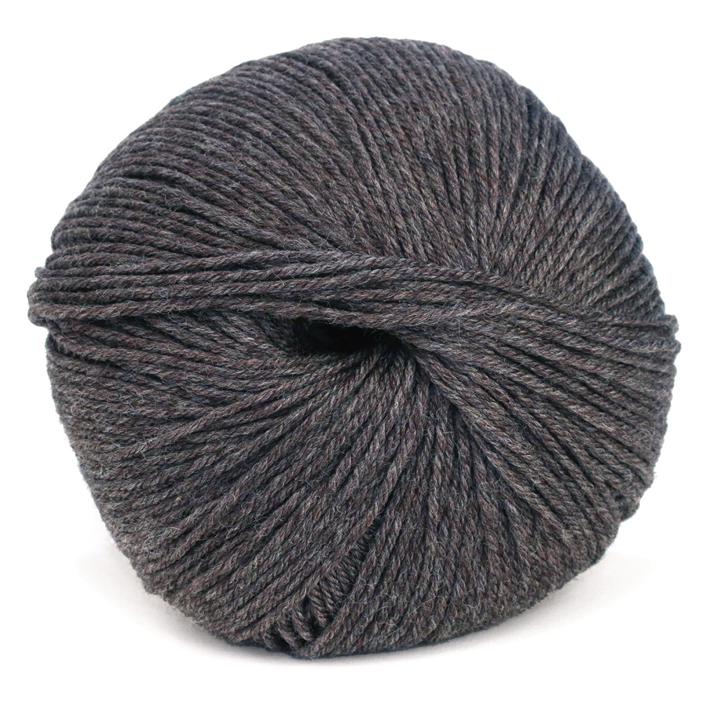 Cascade 220 Superwash Yarn in Charcoal - a heathered dark grey colorway