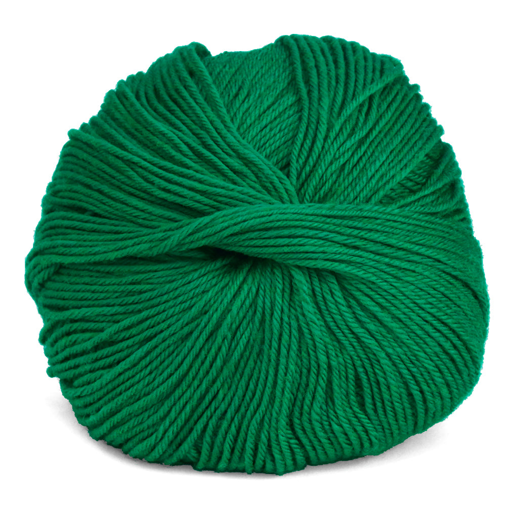 Cascade 220 Superwash Yarn in Christmas Green - a mid green colorway