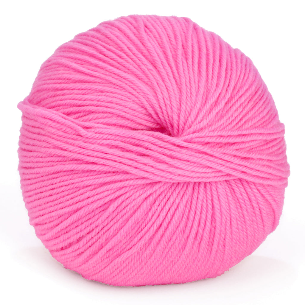 Cascade 220 Superwash Yarn in Cotton Candy - a bright pink colorway