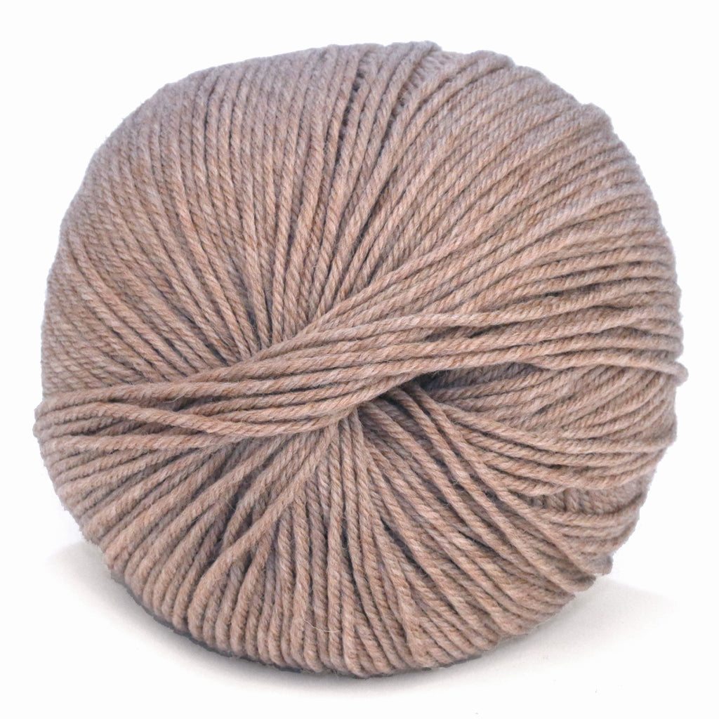 Cascade 220 Superwash Yarn in Doeskin Heather - a heathered tan colorway