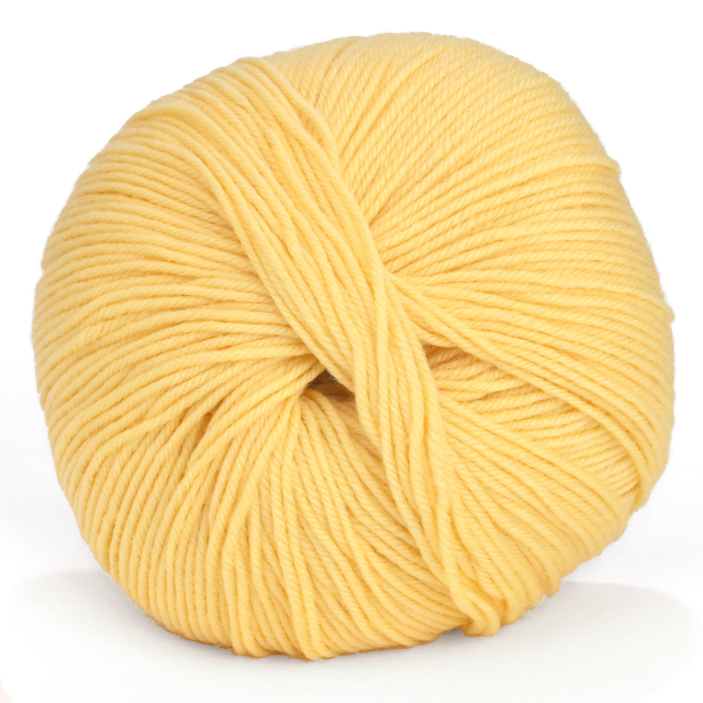 Cascade 220 Superwash Yarn in Lemon - a pale yellow colorway