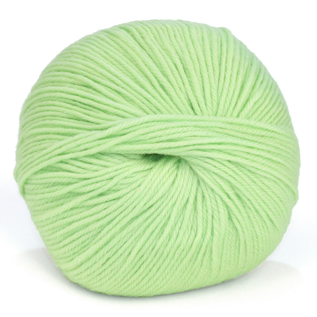 Cascade 220 Superwash Yarn in Lime Sherbet - a pale green colorway