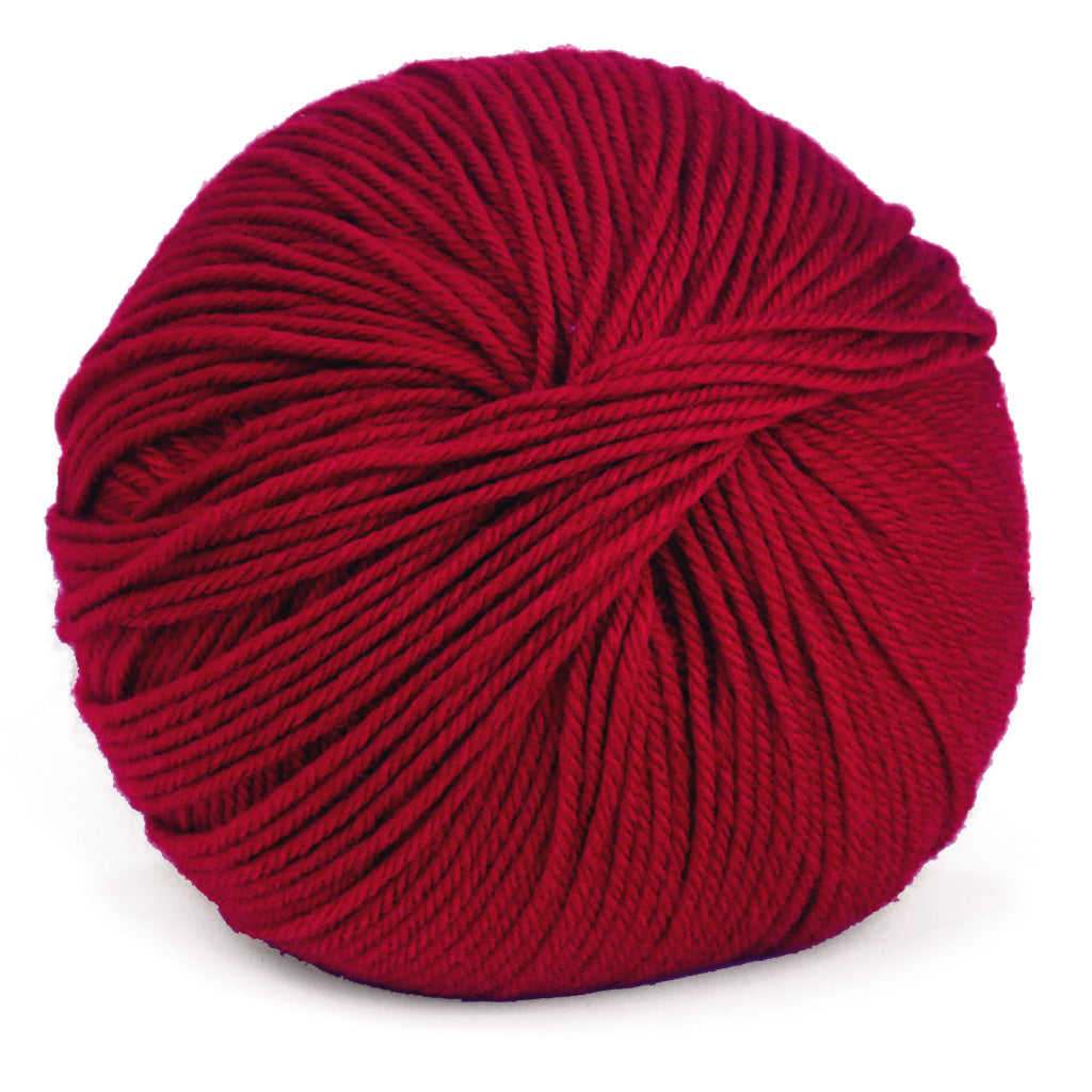 Cascade 220 Superwash Yarn in Ruby - a deep red colorway