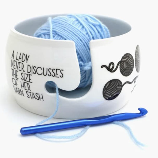 Ceramic Yarn Bowl Yarnaholic - Paradise Fibers
