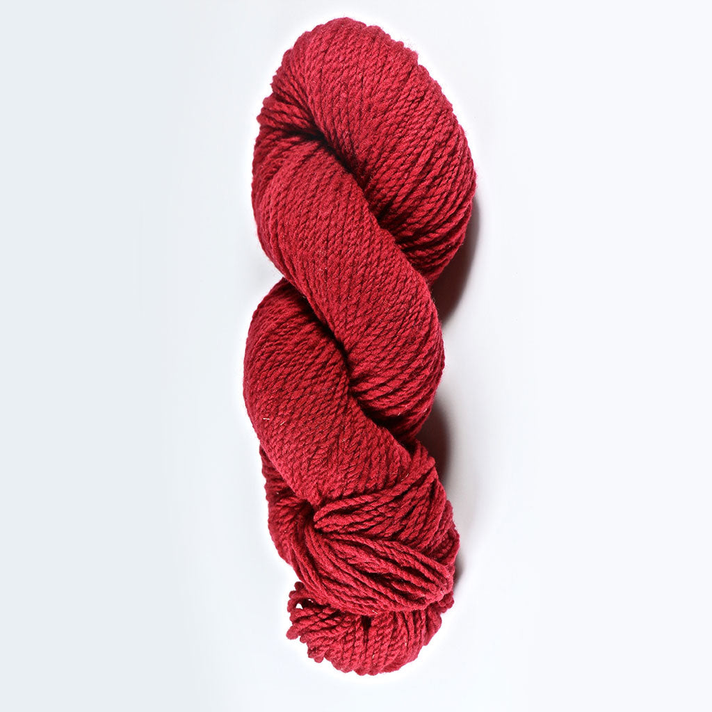 Color Dahlia Red. Kettle-Dyed Skein of 100% Wool Yarn From Cestari U.S.A.