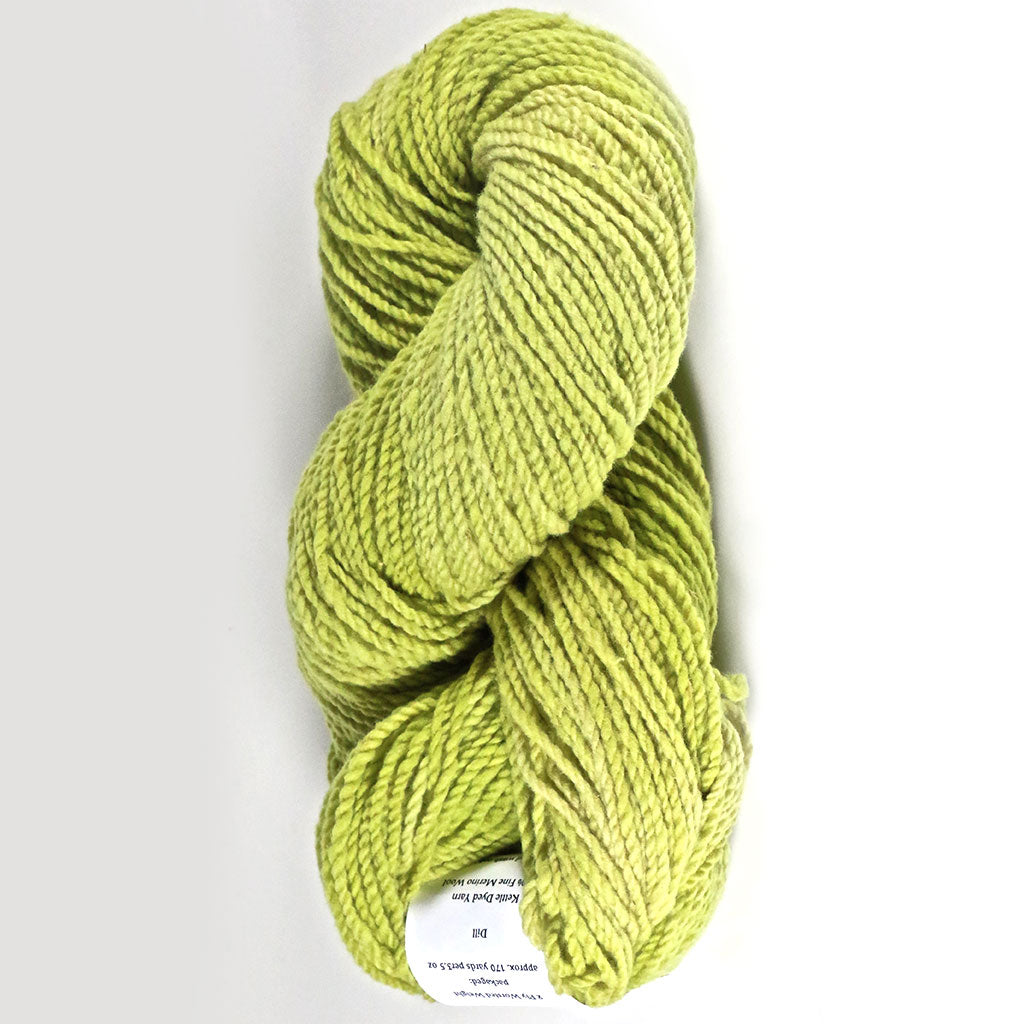 Color Dill. Kettle-Dyed Skein of 100% Wool Yarn From Cestari U.S.A.
