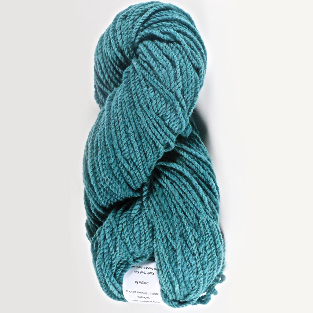 Color Douglas Fir. Kettle-Dyed Skein of 100% Wool Yarn From Cestari U.S.A.