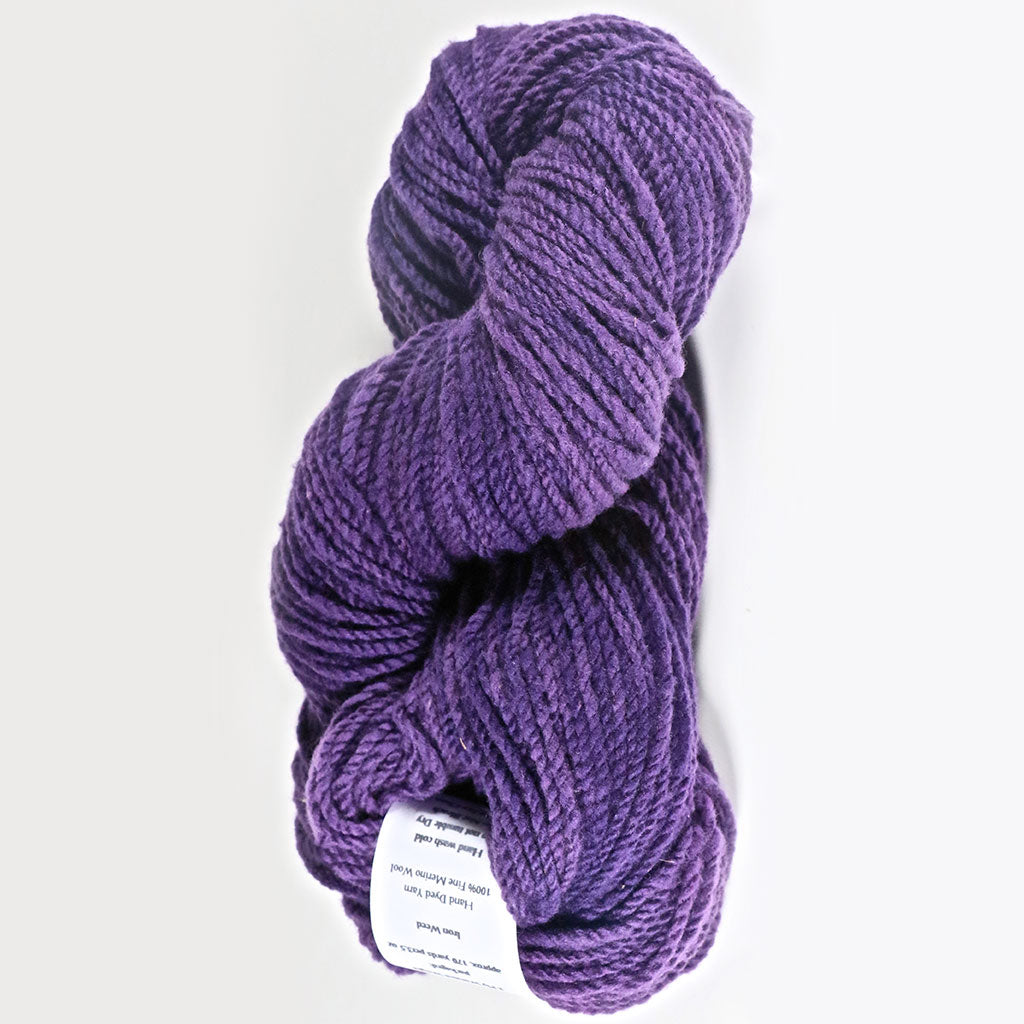 Color Iron Weed. Kettle-Dyed Skein of 100% Wool Yarn From Cestari U.S.A.