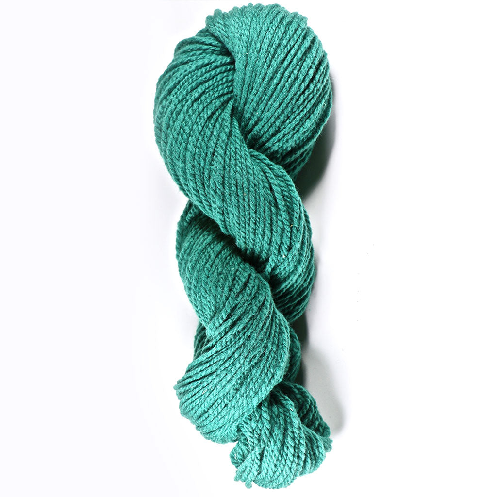Color Turquoise. Kettle-Dyed Skein of 100% Wool Yarn From Cestari U.S.A.