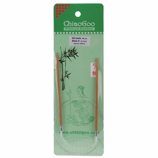ChiaoGoo Bamboo Circulars - 32" (80cm) - Paradise Fibers
