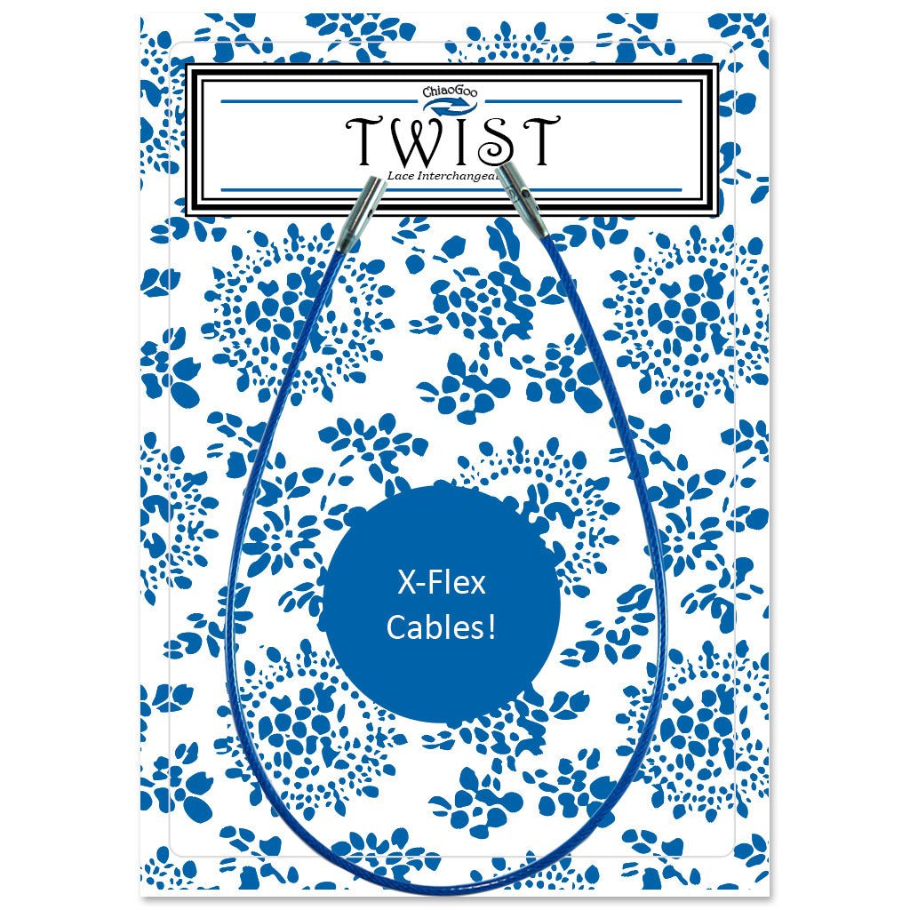 ChiaoGoo TWIST Blue Cables (Size Small) - Paradise Fibers