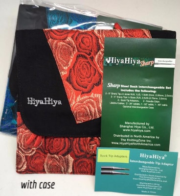 HiyaHiya SHARP Sock Sizes Set Interchangeable Needles sizes US0-US2.5-Interchangeable Needle Set-Set without case-