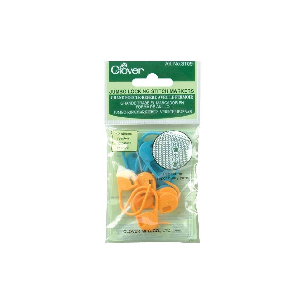 Clover Jumbo Locking Stitch Markers - Paradise Fibers