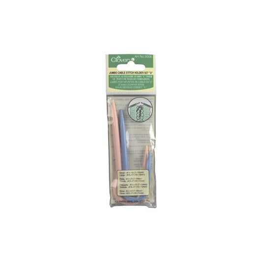 Clover Jumbo U Cable Stitch Holders - Paradise Fibers