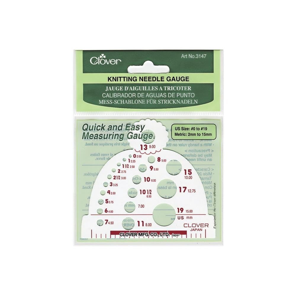 Clover Knitting Needle Gauge - Paradise Fibers