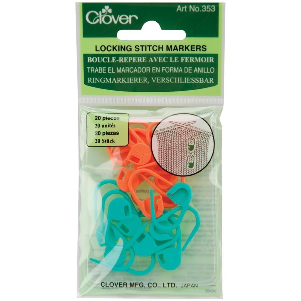 Clover Locking Stitch Markers - Paradise Fibers