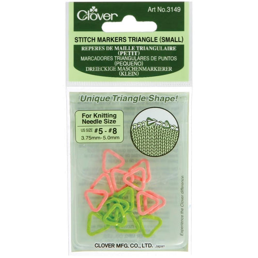 Clover Triangle Stitch Markers Small - Paradise Fibers