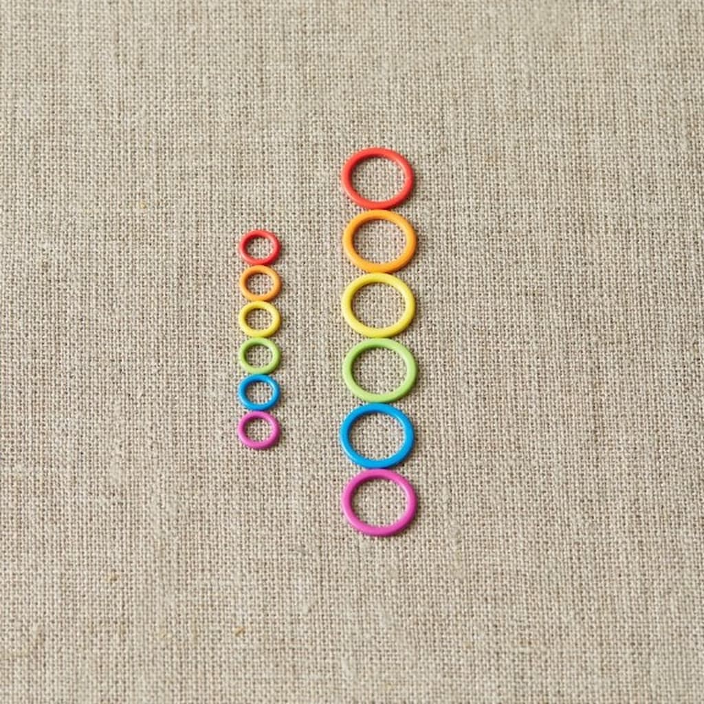 CocoKnits Colorful Ring Stitch Markers - Paradise Fibers