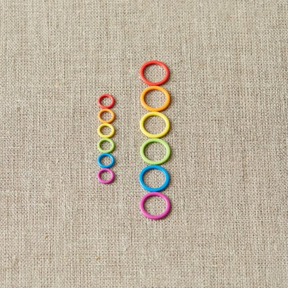 CocoKnits Colorful Ring Stitch Markers - Paradise Fibers