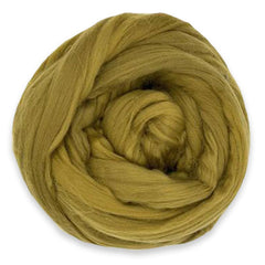 Ambered Brass, Wool & Bio-Nylon Spinning, Felting & Crafting Fibre