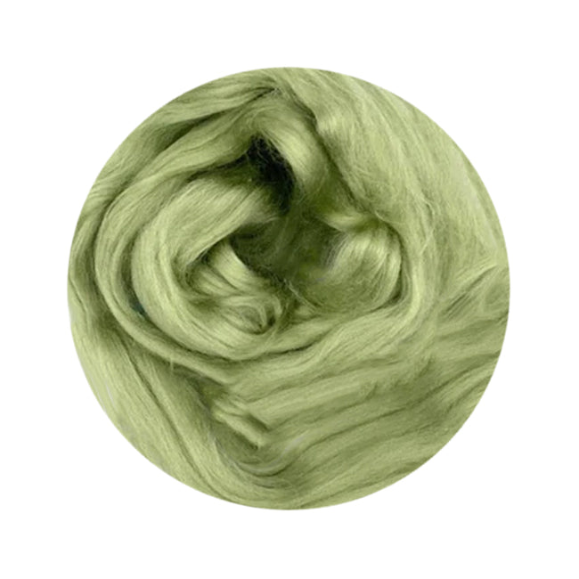 Color Kelp. A light green shade of dyed bamboo top.