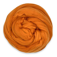 Ambered Brass, Wool & Bio-Nylon Spinning, Felting & Crafting Fibre