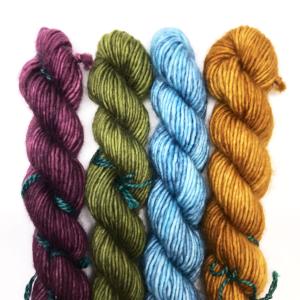 MadelineTosh Unicorn Tails Colorblock Hand Warmers Kit-Kits-Medieval Dawn-