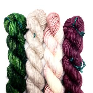 MadelineTosh Unicorn Tails Colorblock Hand Warmers Kit-Kits-Rosebud-