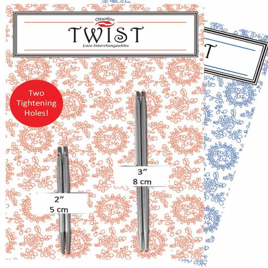 ChiaoGoo Twist Red Lace Interchangeable Tips 5 inch-Size 1/2.25mm